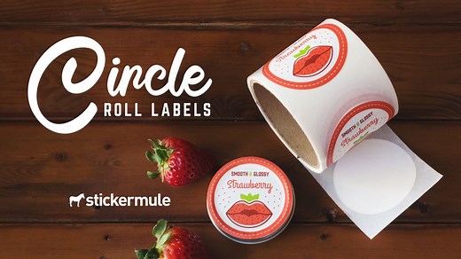 Circle labels | Free shipping | Sticker Mule
