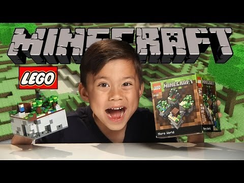 LEGO MINECRAFT Micro World - THE FOREST!!!! Set 21102 Review, Unboxing, Time-lapse, Stop Motion