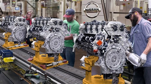 Inside Best Nissan Factory Producing Powerful Engines From Scratch - Production Line