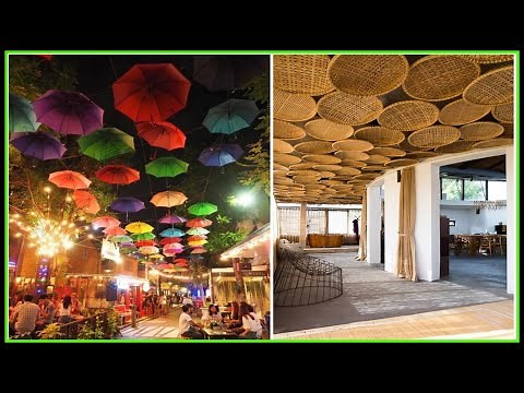 Top 25 Creative false ceiling design ideas for restaurant // home interior design //