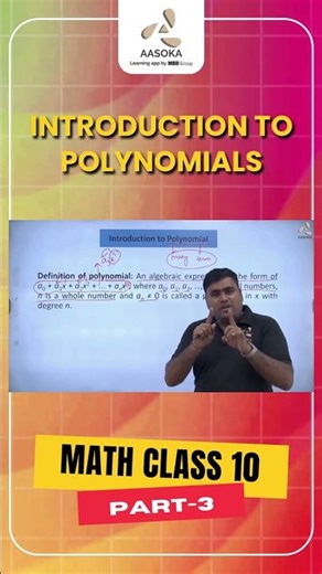 Polynomials | Introduction Part-3 | Class 10 Math | CBSE | NCERT | AASOKA