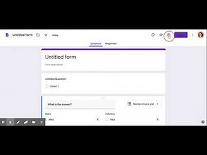 How to make a matching question in google forms
