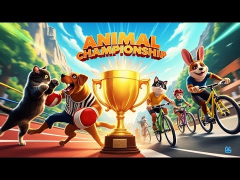 Ultimate Animal Championship 🐾🥊🚴 Cats, Dogs, Rabbits Boxing & Cycle Racing!