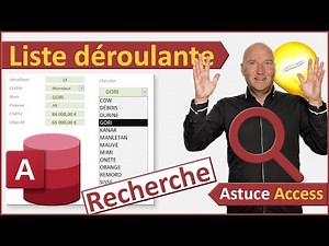 Liste déroulante de recherche sur formulaire Access
