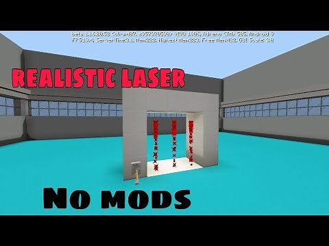 How to make a laser No mods! in minecraft (bedrock edition)