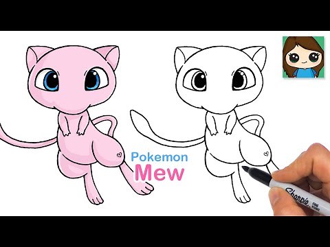 How to Draw Mew | Pokemon