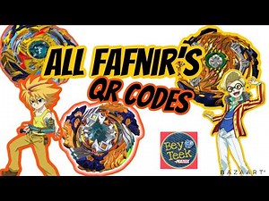 All Fafnir QR Codes!! BEYBLADE BURST APP!