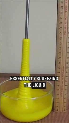 The fluid that breaks physics #mindblown #experiment #shorts