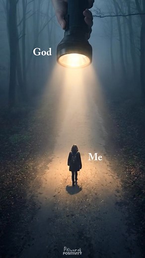 I don’t need to see the whole path... just trust the One holding the light. 🕯️ | Power of Positivity