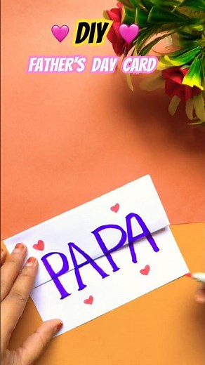 Easy card for Father's Day #shorts #fathersday #diy #trending #craft