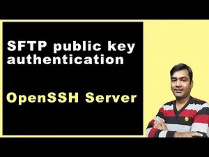 SFTP public key authentication - how to create public and private keys (Hindi)