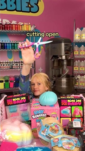 Cutting Open Squishies and Rating Their Slimes Ft Hanna
