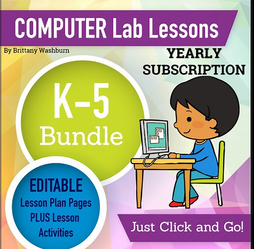 K-5 Technology Curriculum Bundle Yearly Subscription