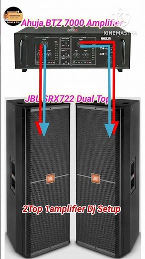 Ahuja BTZ 7000Amplifier price/JBL SRX 722Dual Top Connection