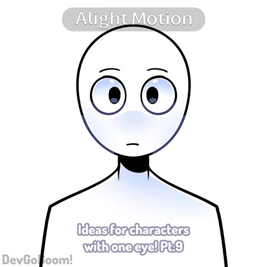 Ideas for characters with one eye! Pt.9 || I'm not tweaking trust me... #DevGoBoom #animation #fyp #arts #art