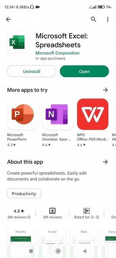 Excel Mobile | Install Excel App on android phone
