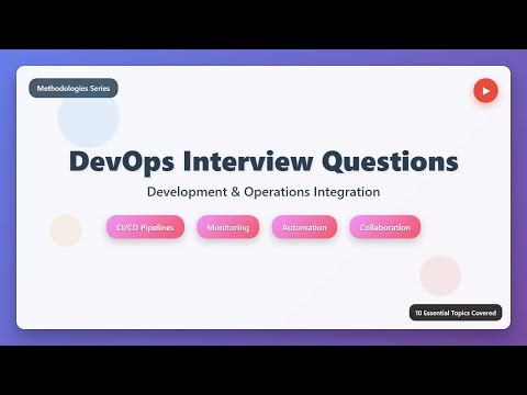 DevOps Interview Questions 2025 | Complete Guide for Development & Operations Integration