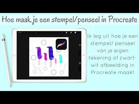 How-to: hoe maak je een (stempel) penseel in Procreate (Nederlands)