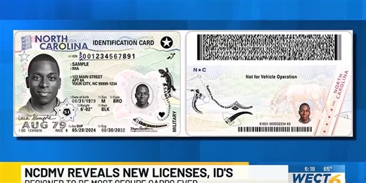 NCDMV reveals new, more secure drivers license and ID design