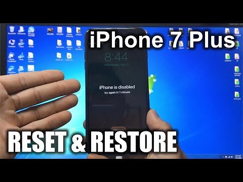 How To Reset & Restore your Apple iPhone 7 Plus - Factory Reset