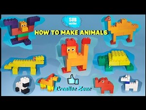 How To Make a LEGO Animals | Building Blocks Animals Instructions|Satisfying Diy #lego #animals #diy