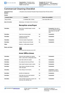 Cleaning Business Checklist template (Free   editable template)