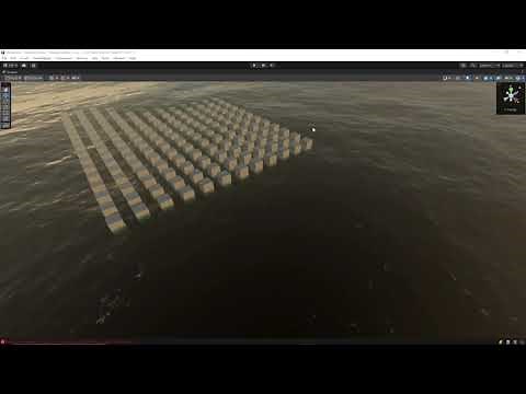 New Unity Water System Buoyancy PhysicsTest(Unity 2022.2.0b1 HDRP 14.0.3) Tutorial video already up