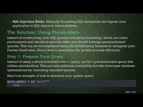 Efficiently Update Multiple Rows in MySQL with Pandas DataFrame