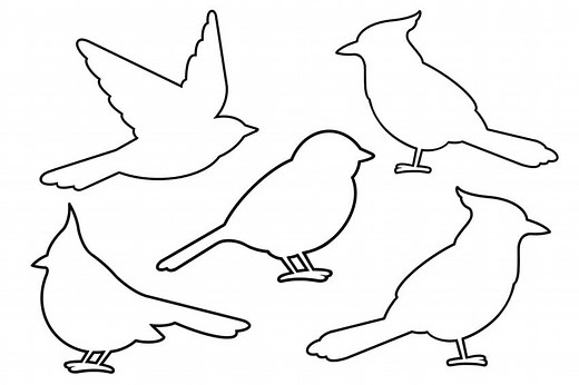 Bird Outline | Free, Printable Bird Template Shapes