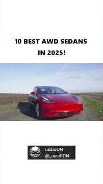 10 Best AWD Sedans in 2025!
