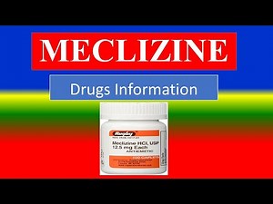 MECLIZINE - Generic Name , Brand Names, How to use, Precautions, Side Effects