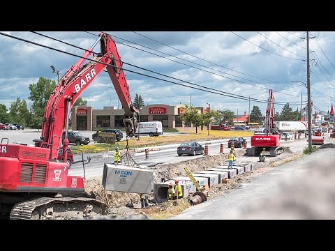 Precast Concrete Box Culvert Installation