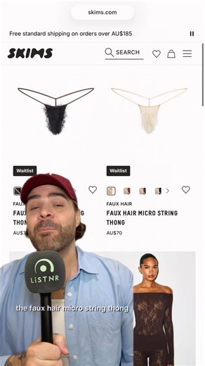 Kim Kardashian has done it again… this time a bikini with a built in bush, and it’s already SOLD OUT! #skims | LiSTNR Entertainment