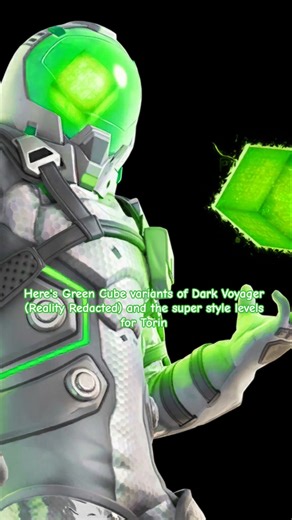 Green Cube variants of Dark Voyager and Torin #fortnite #cube #epicgames