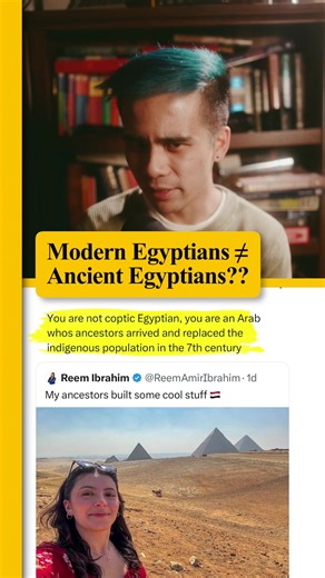 Are modern Egyptians related to the ancients who built the Pyramids? #egypt (Shoutout to @reemamiribrahim )
