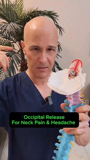 Occipital Release for Neck Discomfort and Headaches! #drmandell #health #neck #headaches | Motivationaldoc