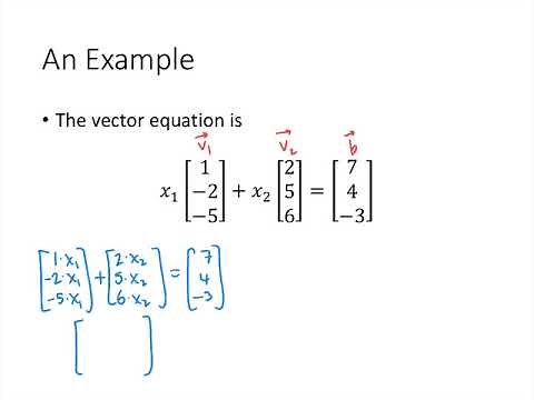 Linear Algebra - Lecture 7 - Linear Combinations and Vector Equations