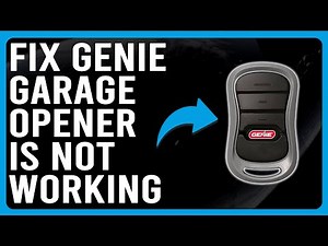 How To Fix Genie Garage Opener Is Not Working (What Causes Genie Garage Door Opener Not To Work?)