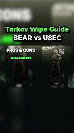 Tarkov WIpe Guide: BEAR vs USEC