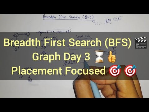 Breadth First Search (BFS) 🔥 Complete Graph Series Lecture 3 | DSA & Placement Preparation