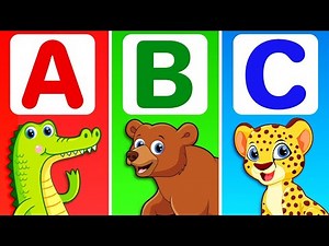Learn Alphabet for Kids with Animals | ABC Song | ABCD Educational Videos by RV AppStudios