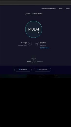 Kecepatan Internet di Server Microsoft Jakarta
