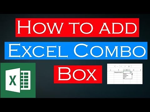 Creating a Combo Box in Microsoft Excel 2016