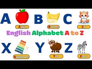 🌟🆎English Alphabet Pronunciation Learn ABC with Examples for Beginners