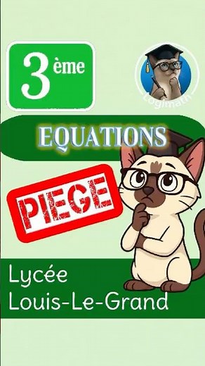 🔥 Résoudre des ÉQUATIONS niveau 3e/2nde — Méthode simple + exemples corrigés ✏️📘#maths #equation