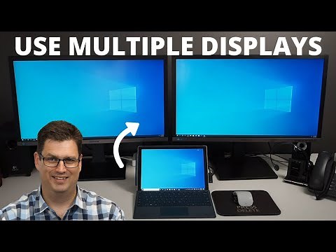 Connect external displays to your Surface