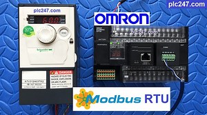 ATV312 Schneider "Modbus RTU" Omron CP1H Tutorial - plc247.com