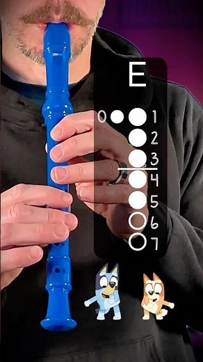 Recorder Song - Bluey Tutorial #recorder #tutorial #bluey