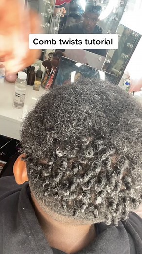 Black Men's Comb Twist Hairstyle Tutorial