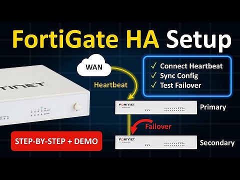 FortiGate HA Setup: Configuring HA on FortiGate firewalls.